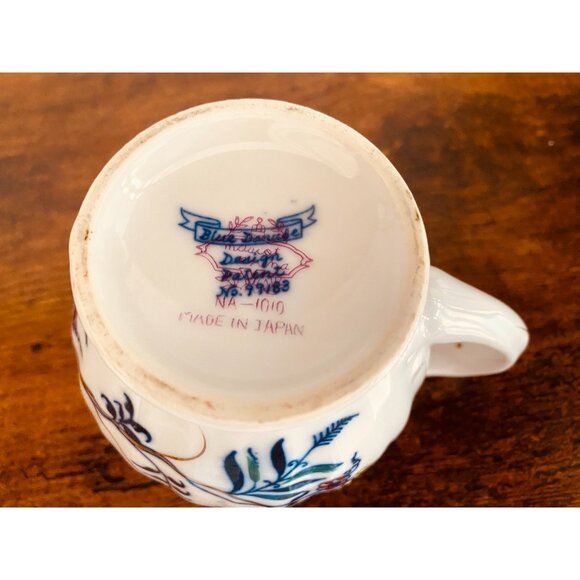 Blue Danube Mascot Japan Creamer and Sugar Bowl with Lid NA-1010 VG Condition - Picture 10 of 13